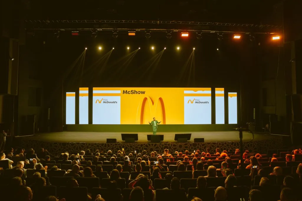 LED show with a full audience in Marrakesh